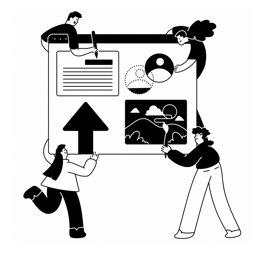 création de supports de communication en équipe